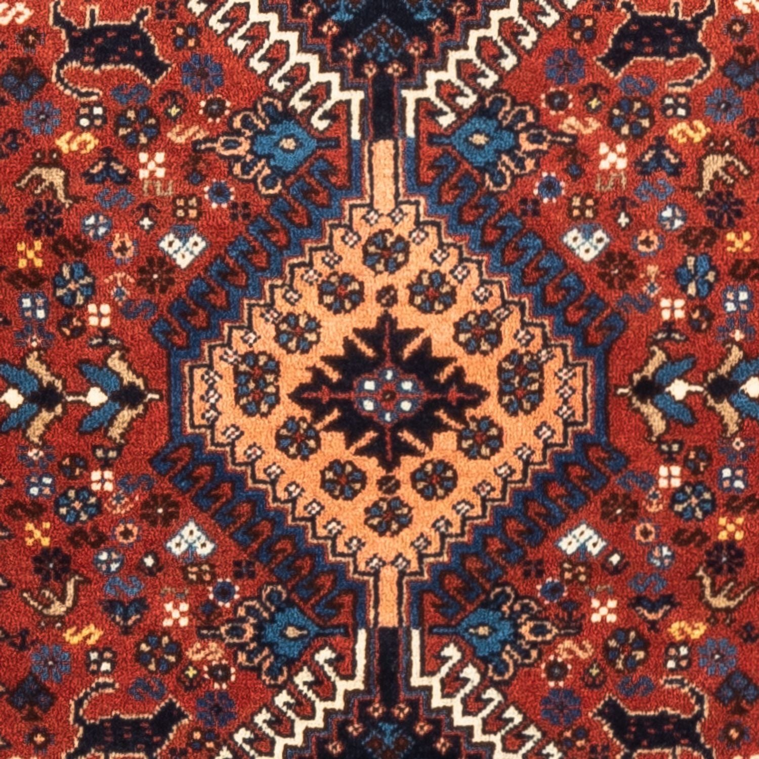Persisk tæppe - Nomadisk - 130 x 80 cm - rød