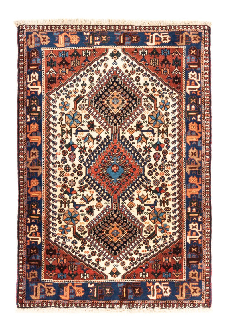 Persisk tæppe - Nomadisk - 123 x 86 cm - creme