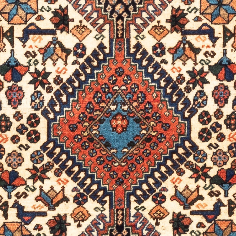 Persisk tæppe - Nomadisk - 123 x 86 cm - creme