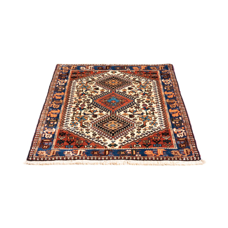 Persisk tæppe - Nomadisk - 123 x 86 cm - creme