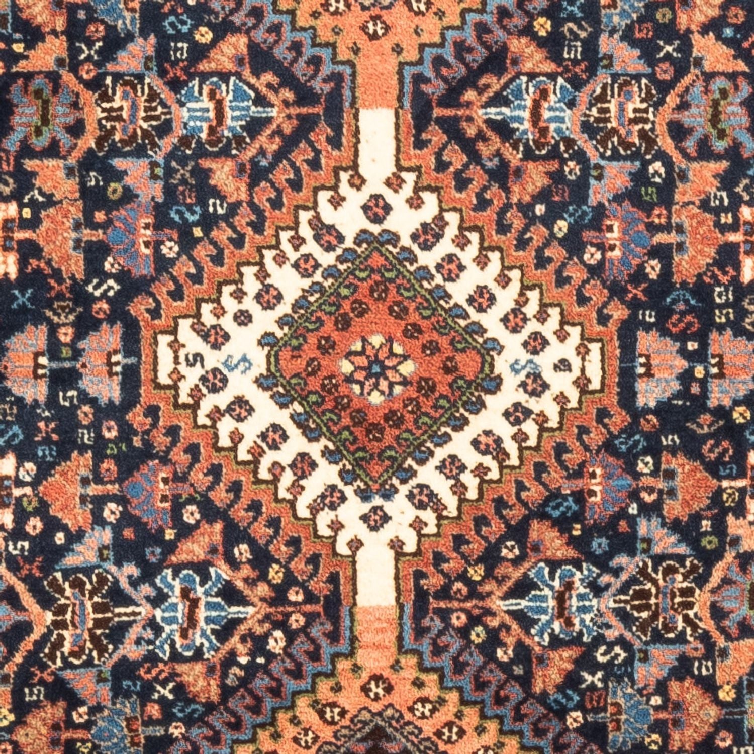 Persisk tæppe - Nomadisk - 120 x 81 cm - mørkeblå