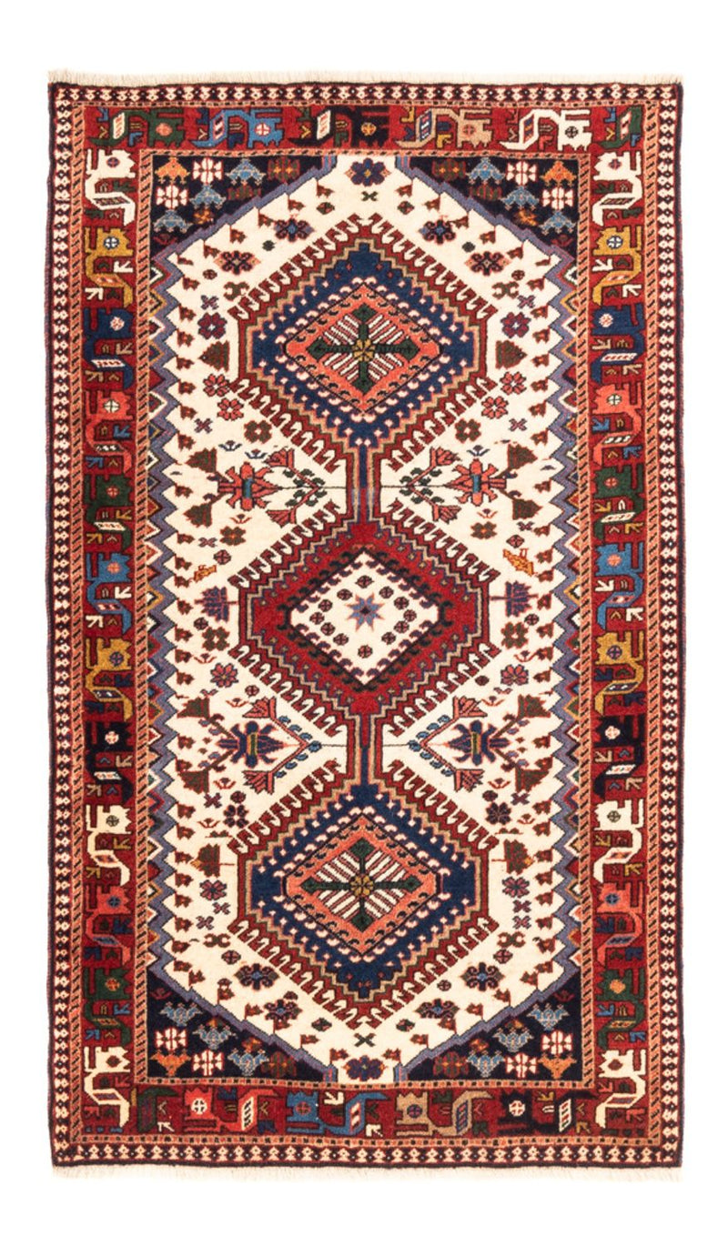 Persisk tæppe - Nomadisk - 135 x 80 cm - creme
