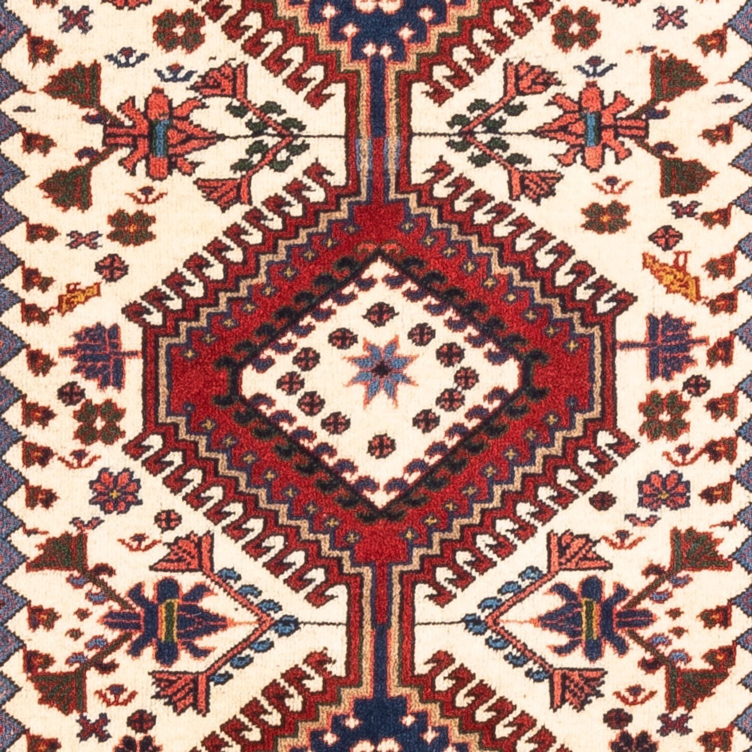 Persisk tæppe - Nomadisk - 135 x 80 cm - creme