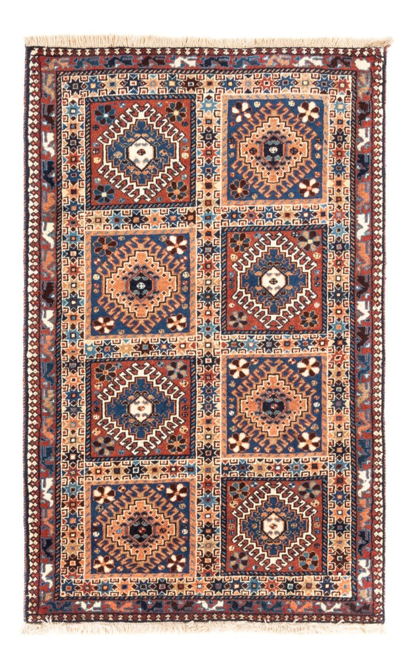 Persisk tæppe - Nomadisk - 132 x 82 cm - flerfarvet