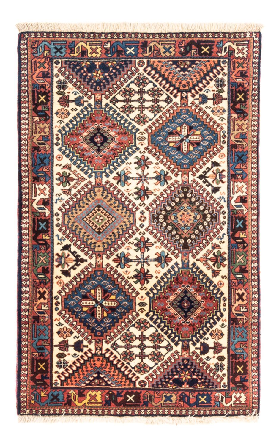 Persisk tæppe - Nomadisk - 130 x 83 cm - creme