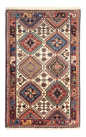 Persisk tæppe - Nomadisk - 130 x 83 cm - creme