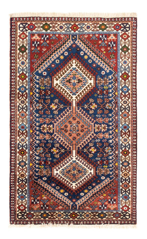 Persisk tæppe - Nomadisk - 133 x 82 cm - mørkeblå