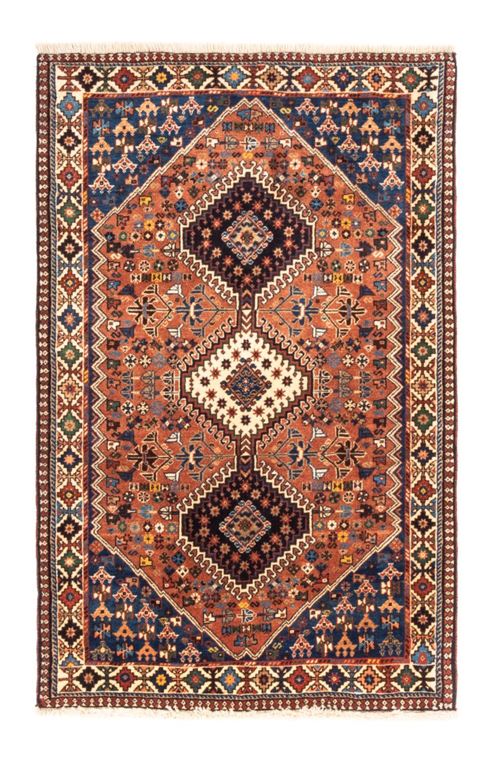 Persisk tæppe - Nomadisk - 127 x 84 cm - rød