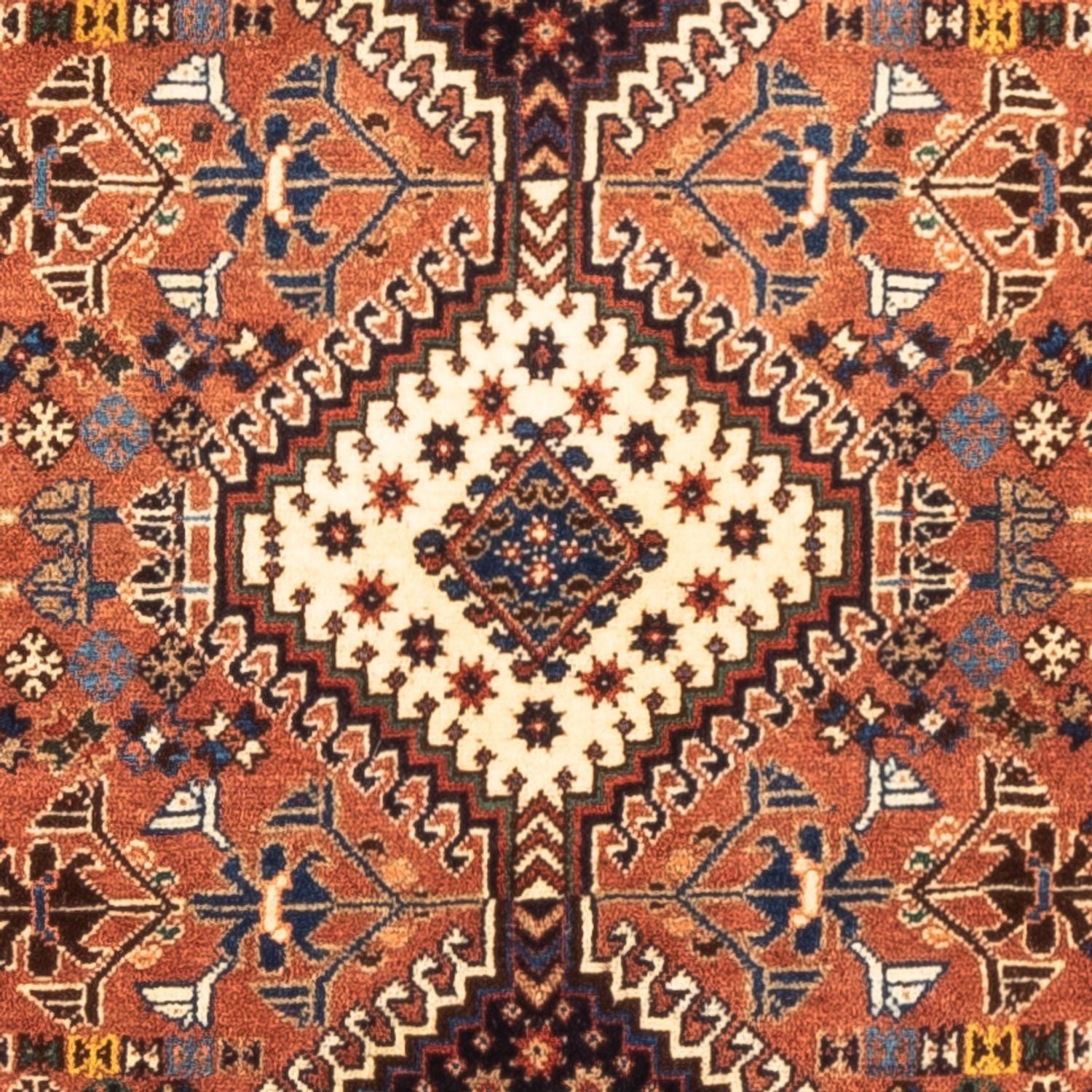 Persisk tæppe - Nomadisk - 127 x 84 cm - rød