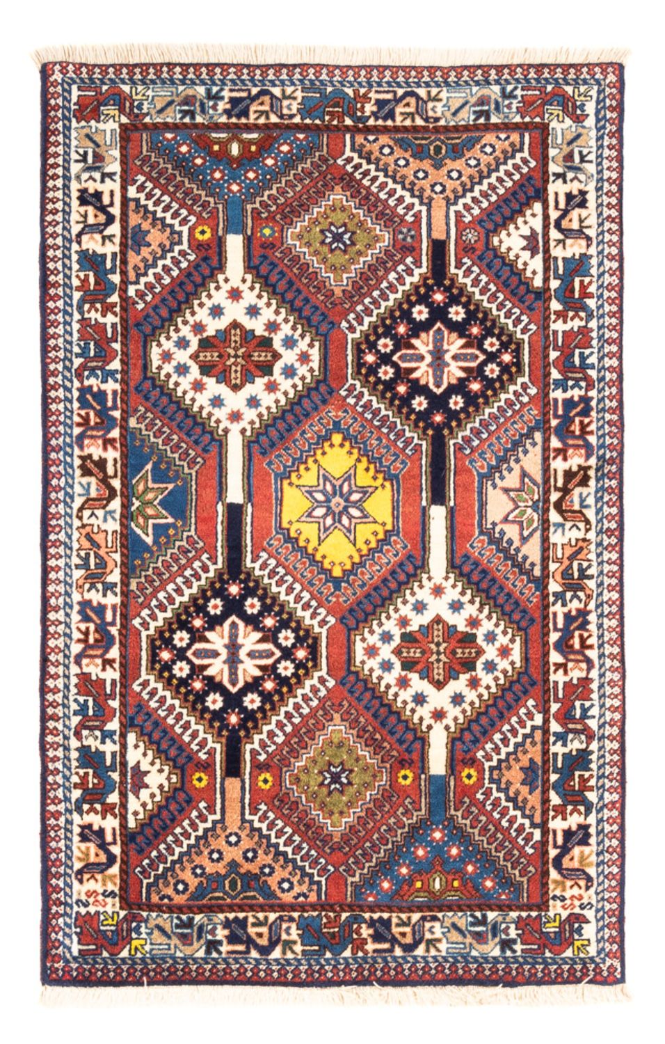 Persisk tæppe - Nomadisk - 128 x 82 cm - flerfarvet