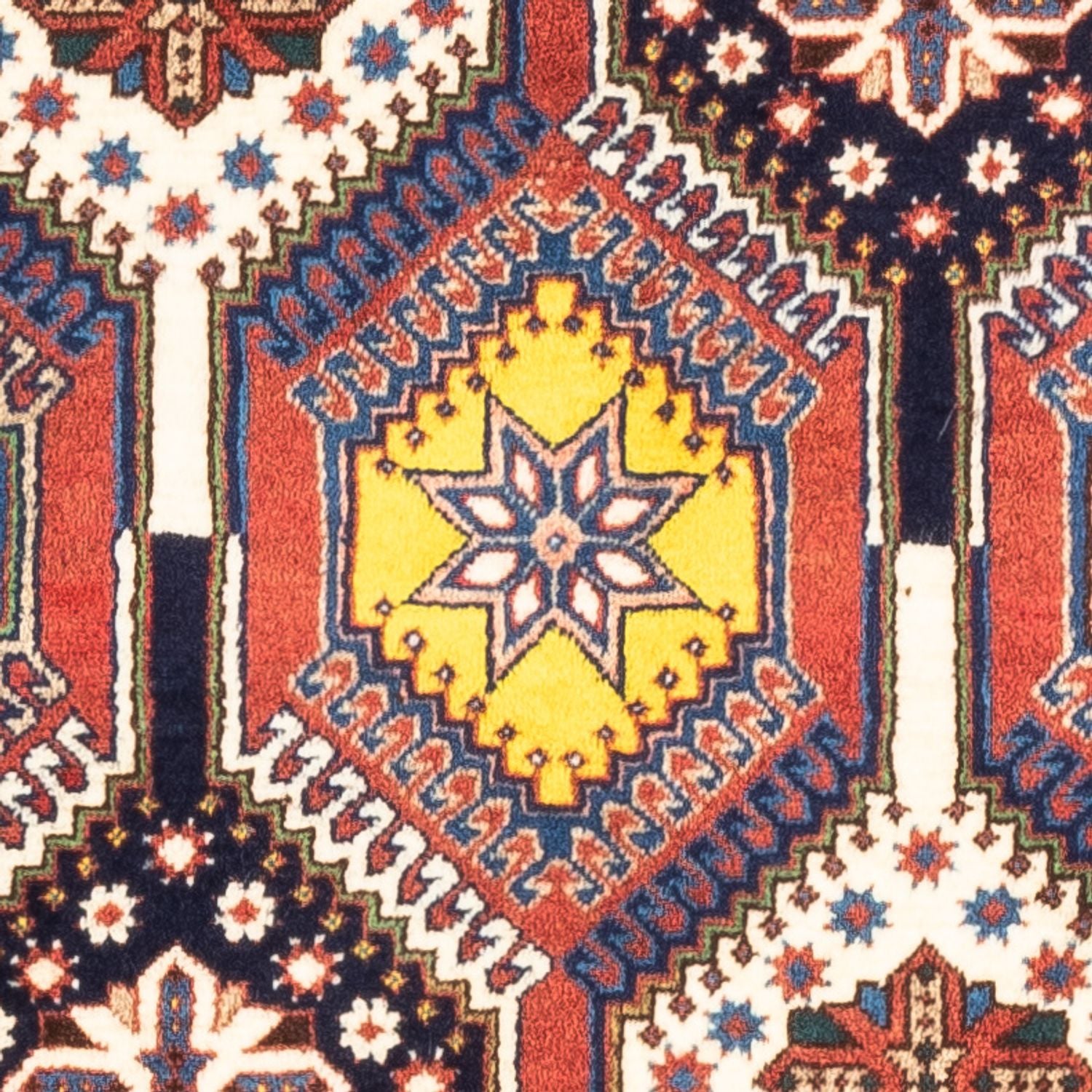 Persisk tæppe - Nomadisk - 128 x 82 cm - flerfarvet