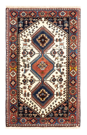 Persisk tæppe - Nomadisk - 130 x 80 cm - creme