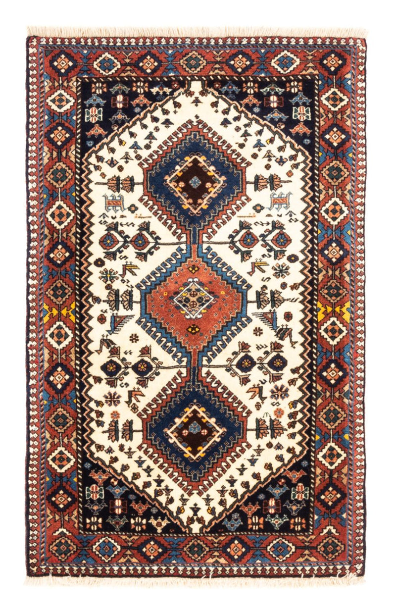 Persisk tæppe - Nomadisk - 130 x 80 cm - creme