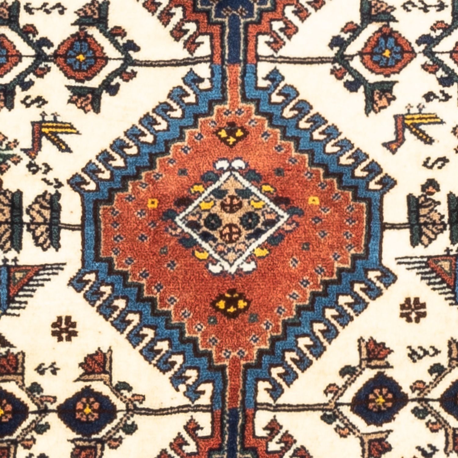 Persisk tæppe - Nomadisk - 130 x 80 cm - creme