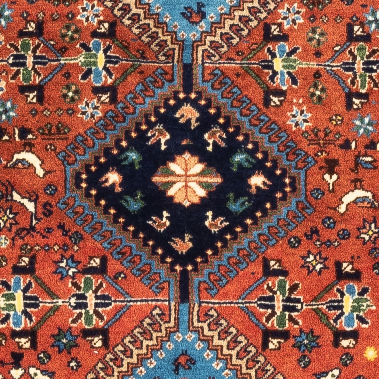 Persisk tæppe - Nomadisk - 123 x 84 cm - rød