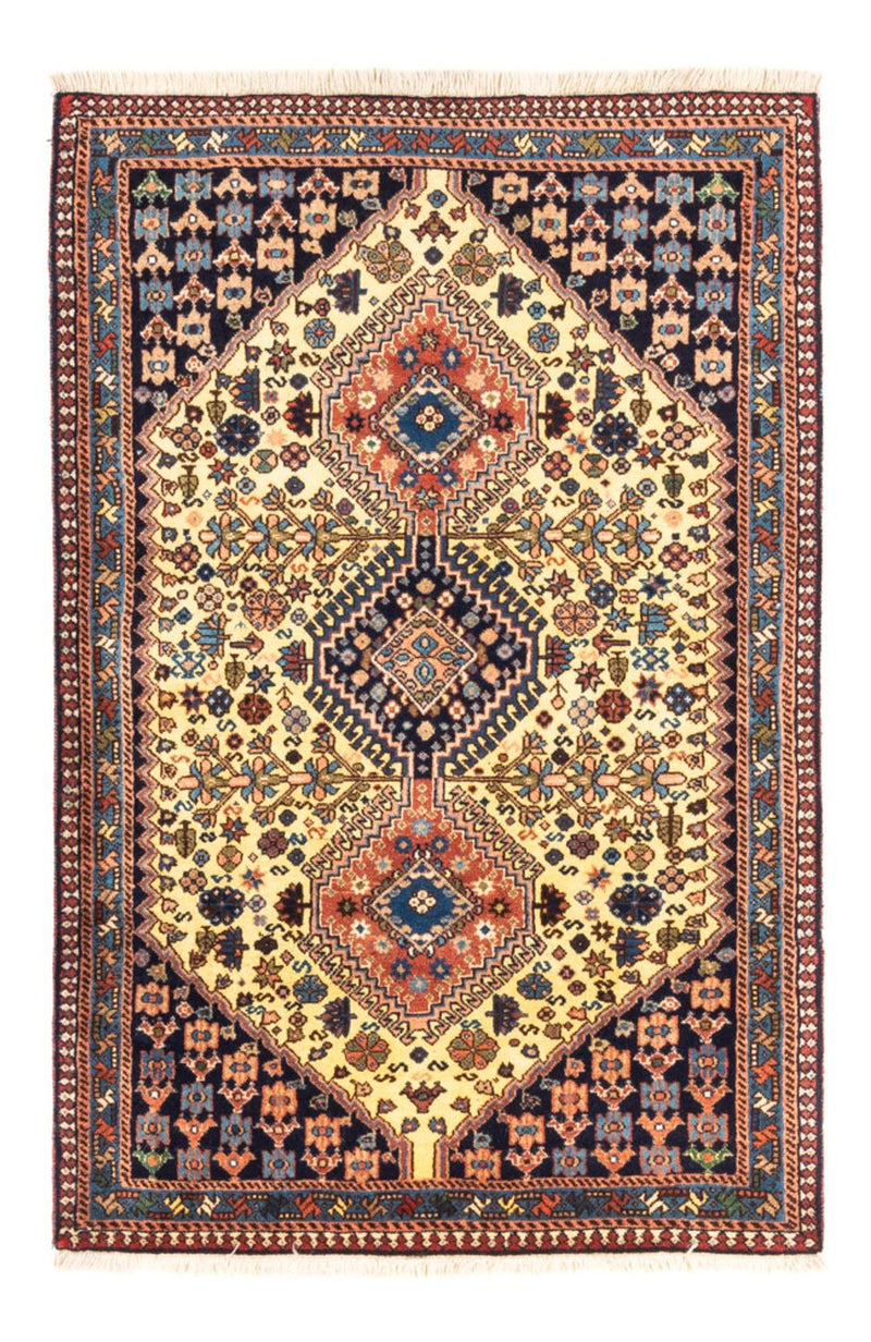 Persisk tæppe - Nomadisk - 130 x 85 cm - gul
