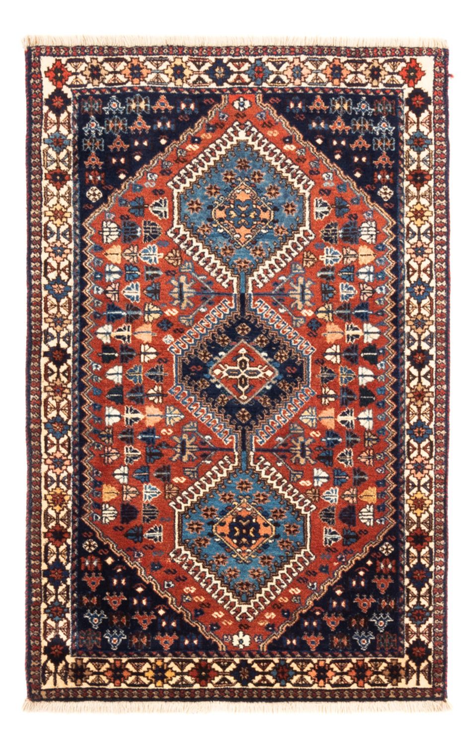 Persisk tæppe - Nomadisk - 130 x 83 cm - rød