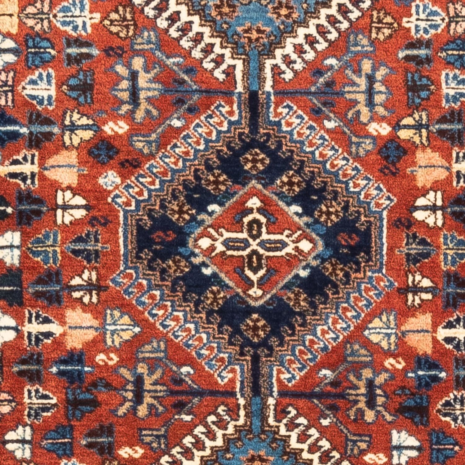 Persisk tæppe - Nomadisk - 130 x 83 cm - rød