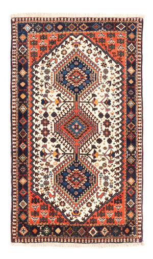 Persisk tæppe - Nomadisk - 136 x 80 cm - creme