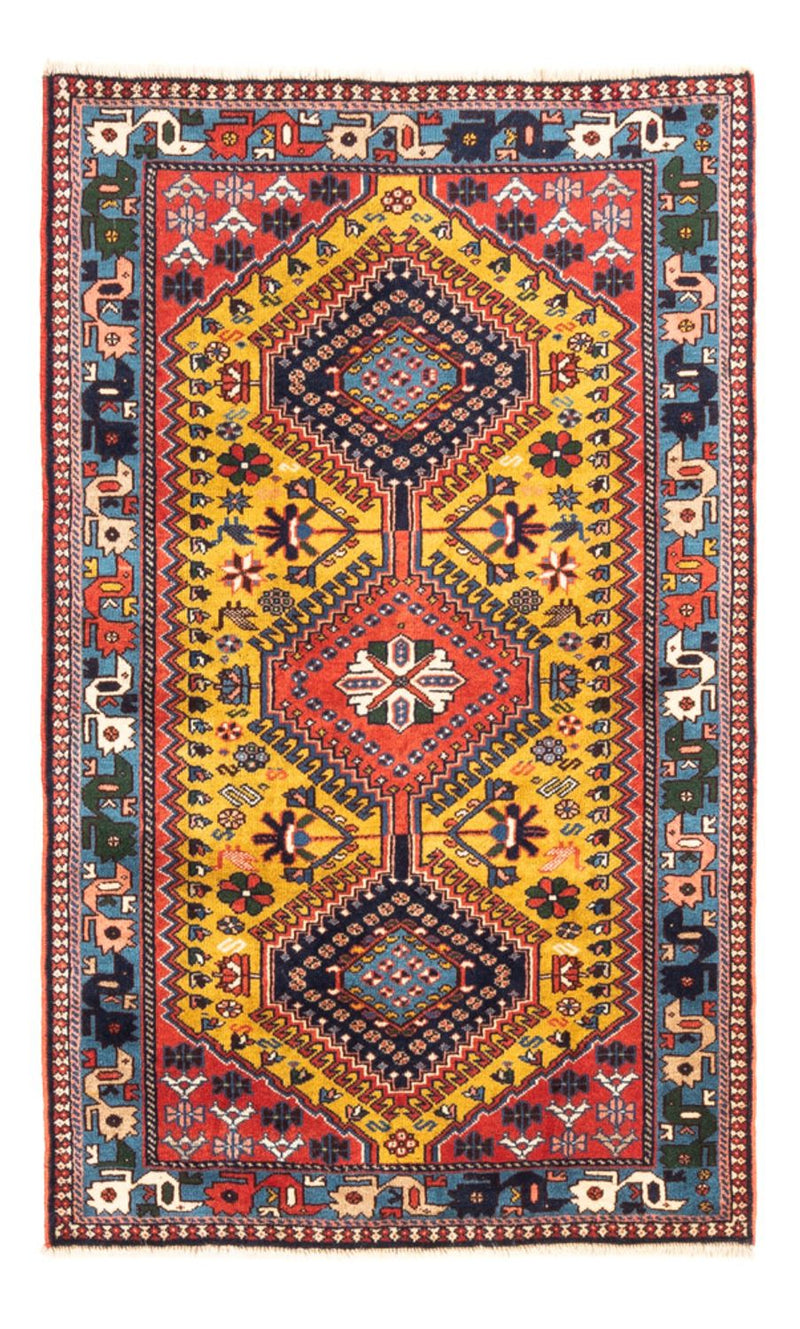 Persisk tæppe - Nomadisk - 127 x 80 cm - gul