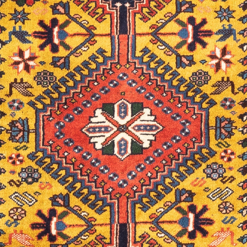 Persisk tæppe - Nomadisk - 127 x 80 cm - gul