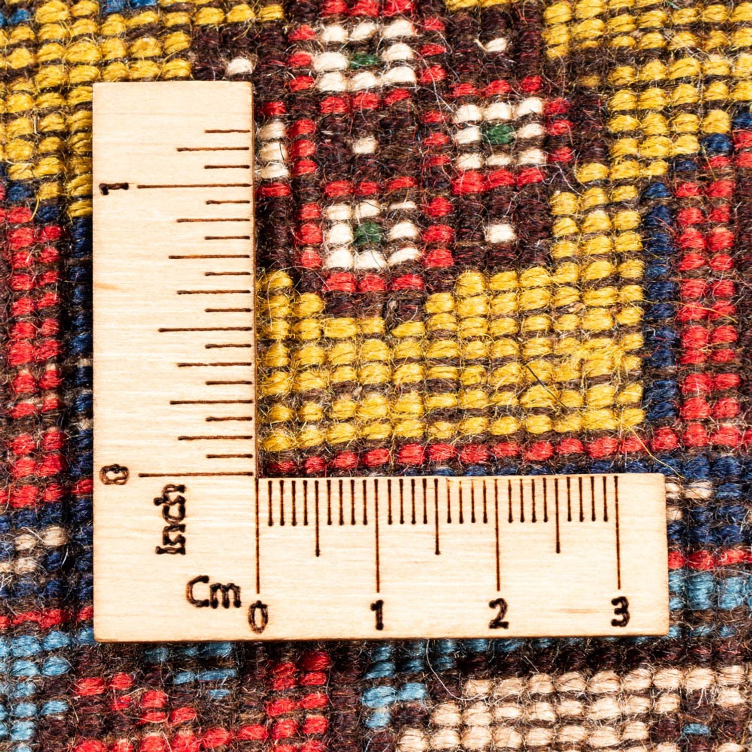 Persisk tæppe - Nomadisk - 127 x 80 cm - gul