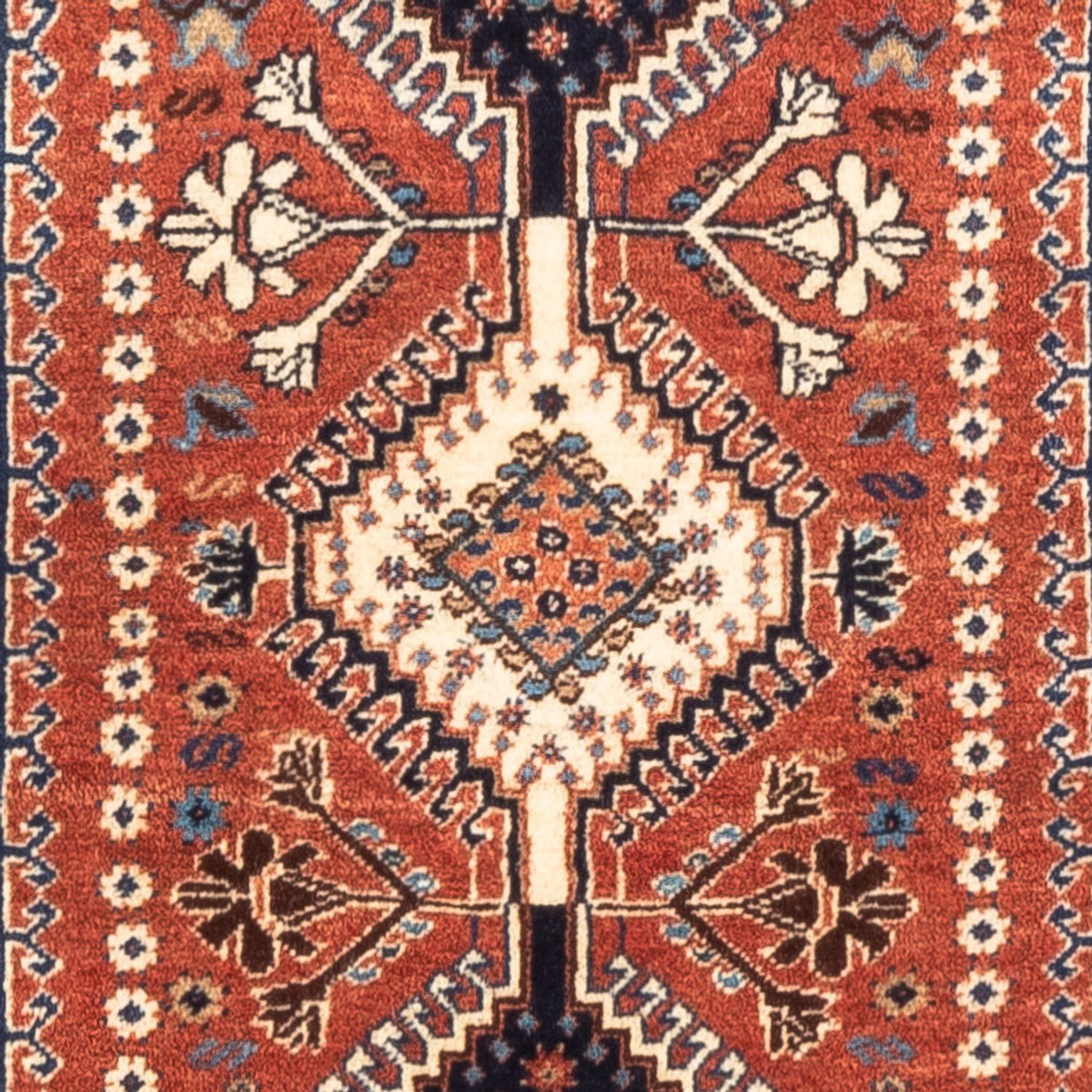 Persisk tæppe - Nomadisk - 131 x 82 cm - rød