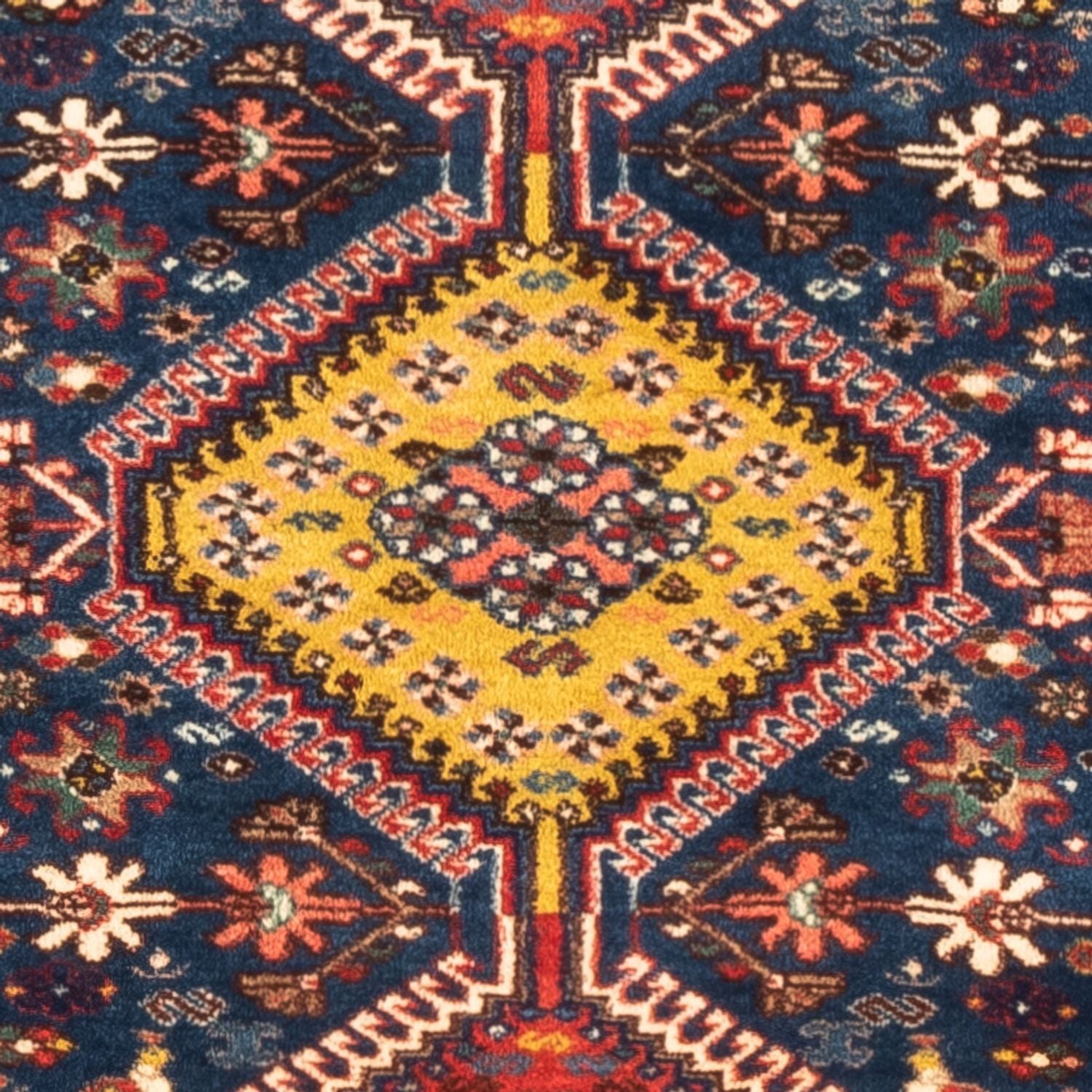 Persisk tæppe - Nomadisk - 120 x 83 cm - mørkeblå
