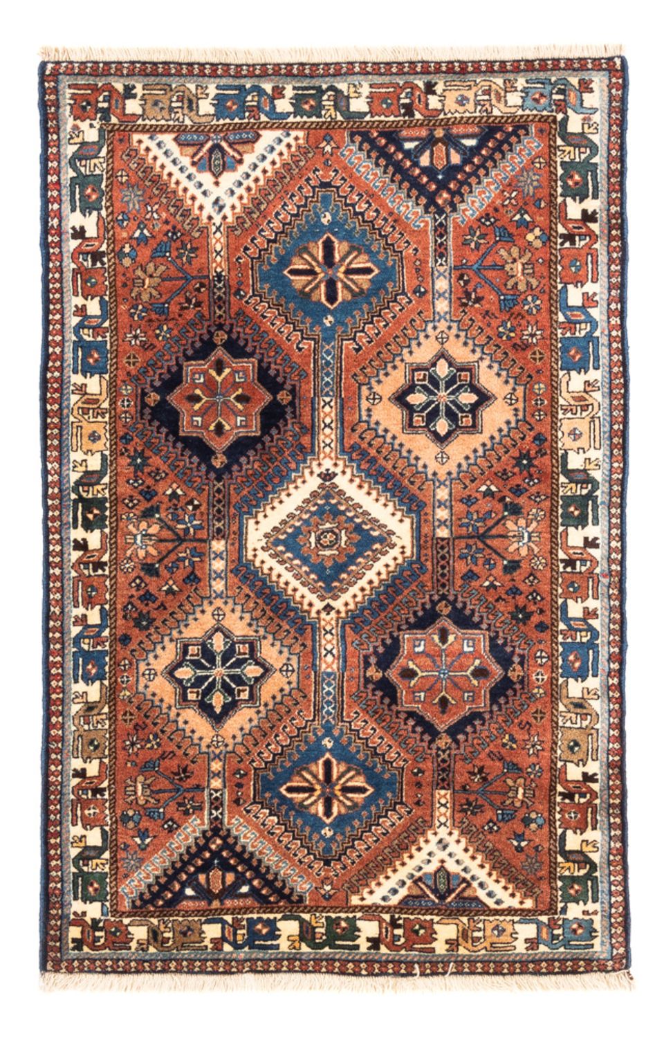 Persisk tæppe - Nomadisk - 128 x 81 cm - rød