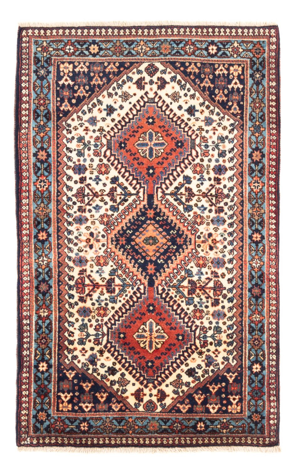 Persisk tæppe - Nomadisk - 128 x 82 cm - creme
