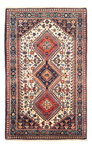Persisk tæppe - Nomadisk - 128 x 82 cm - creme