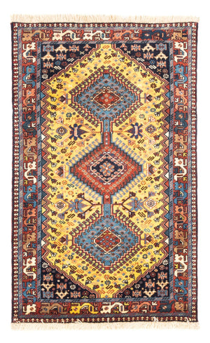 Persisk tæppe - Nomadisk - 126 x 80 cm - gul