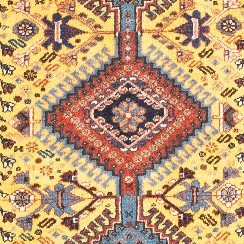 Persisk tæppe - Nomadisk - 126 x 80 cm - gul