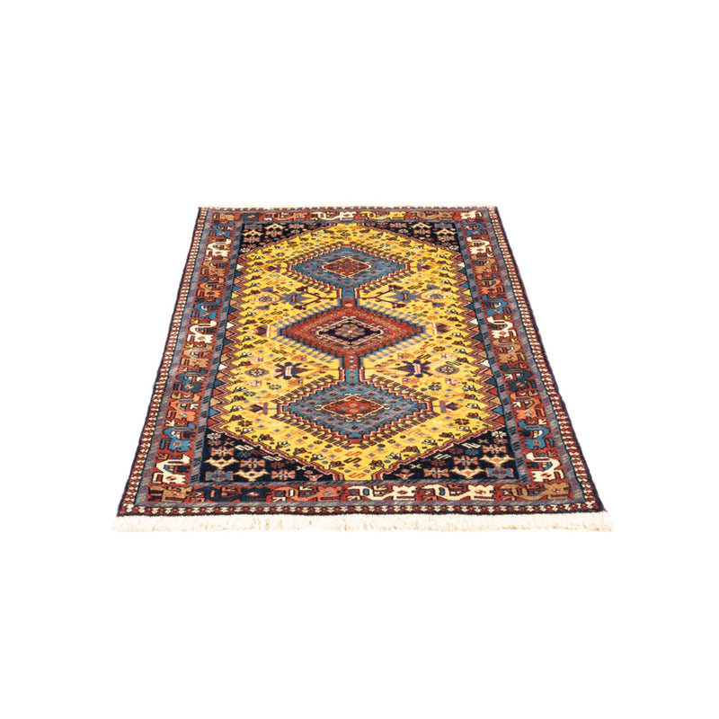Persisk tæppe - Nomadisk - 126 x 80 cm - gul