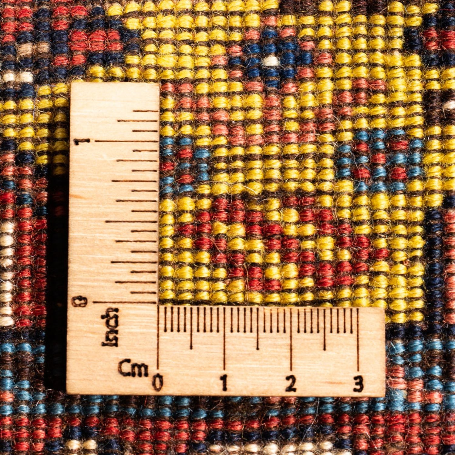 Persisk tæppe - Nomadisk - 126 x 80 cm - gul