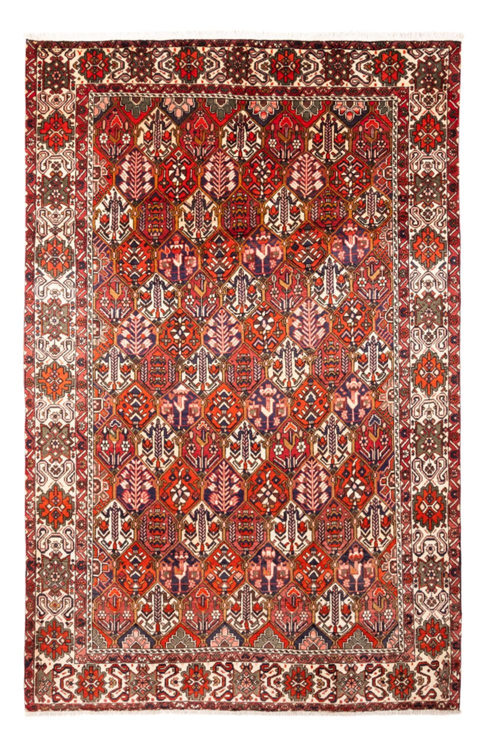 Persisk tæppe - Nomadisk - 310 x 210 cm - rød