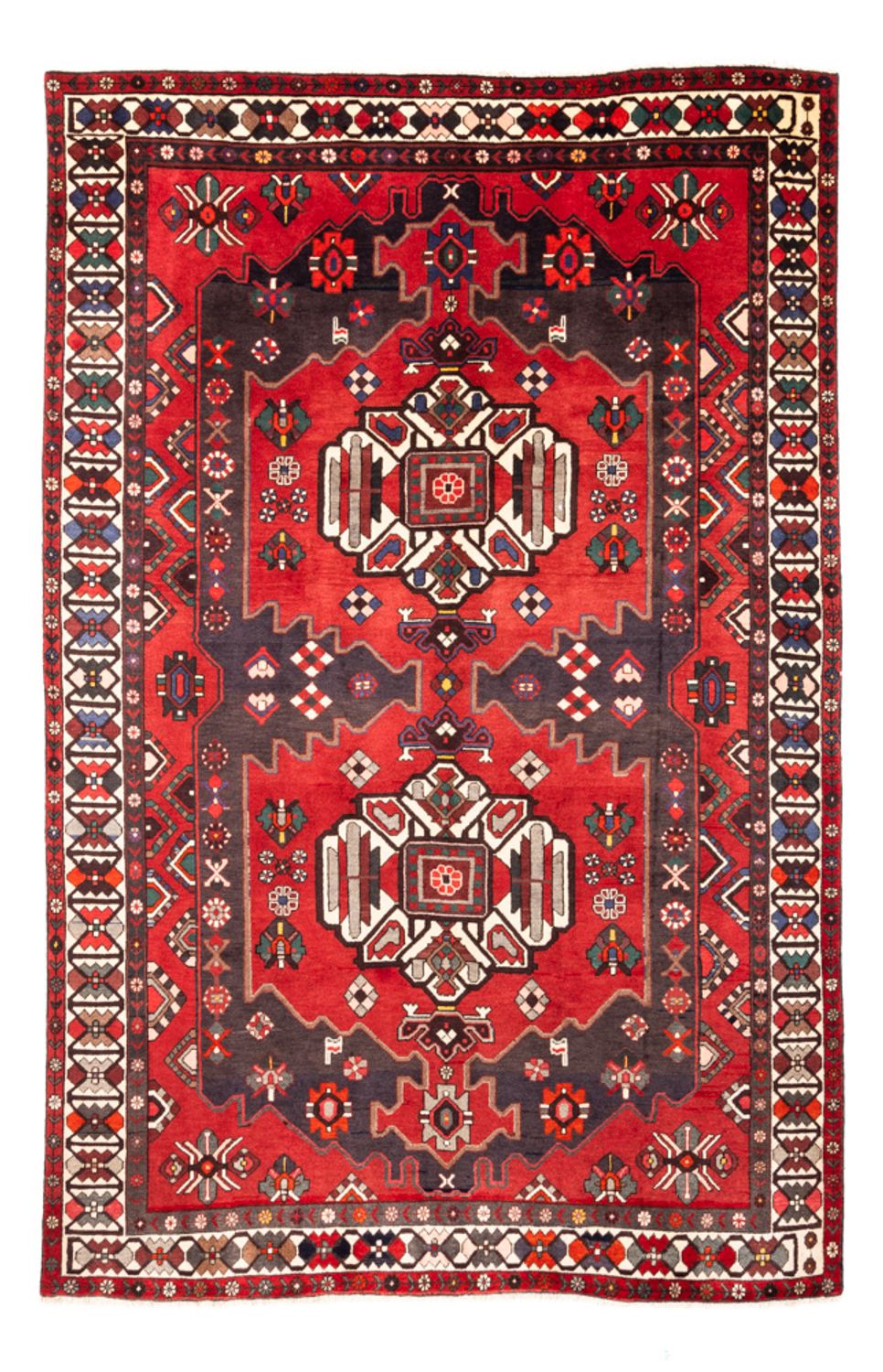 Persisk tæppe - Nomadisk - 317 x 207 cm - rød