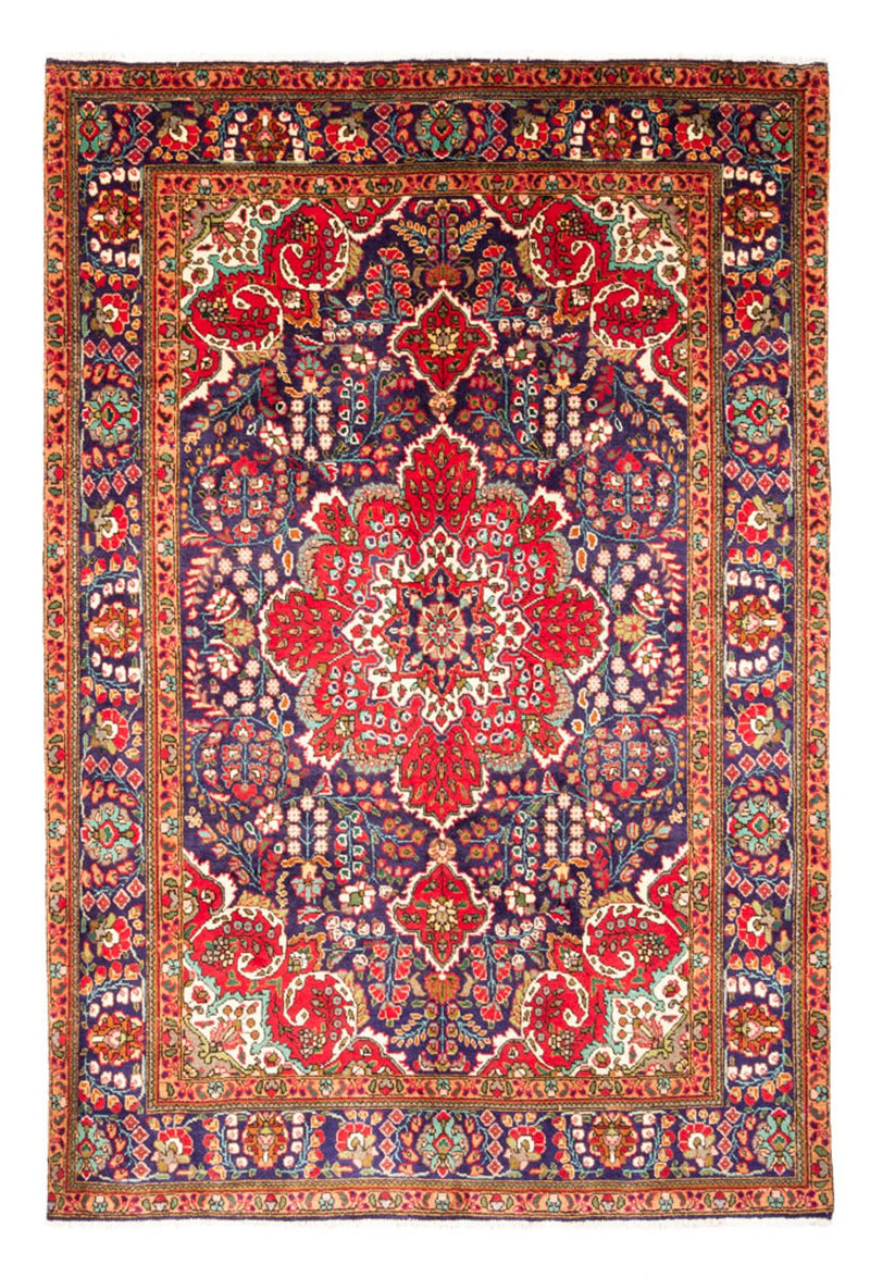 Persisk tæppe - Tabriz - 300 x 206 cm - mørkeblå