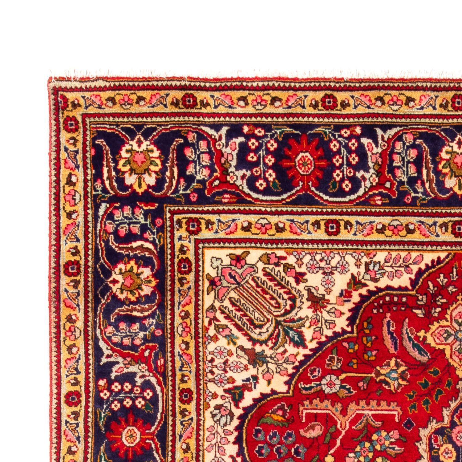 Persisk tæppe - Tabriz - 296 x 197 cm - rød