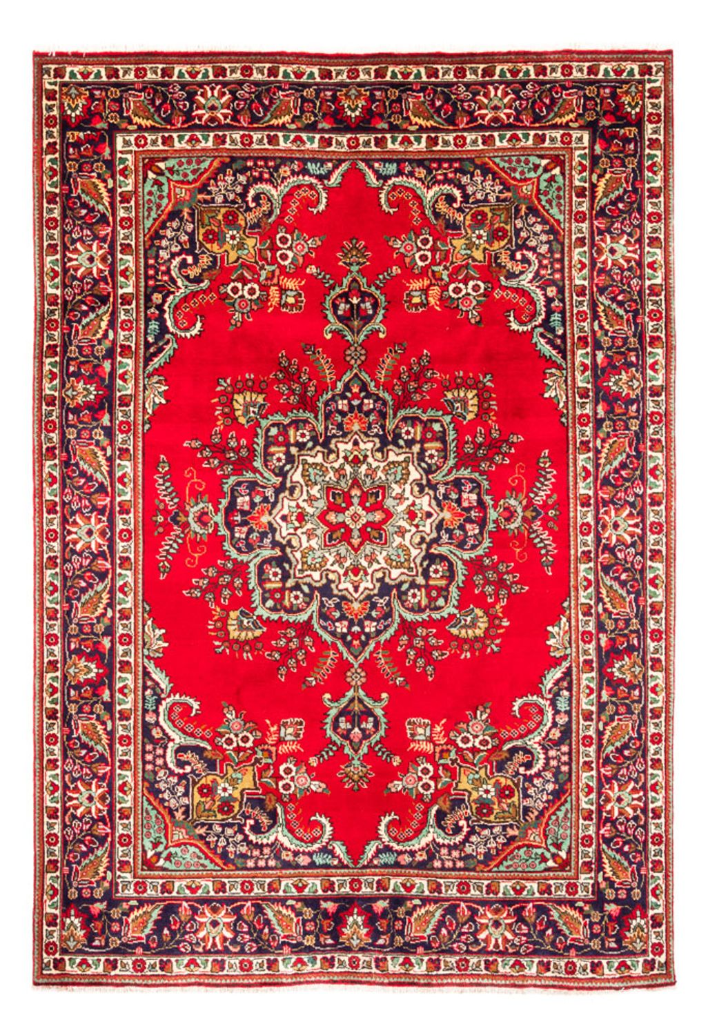 Persisk tæppe - Tabriz - 304 x 210 cm - rød