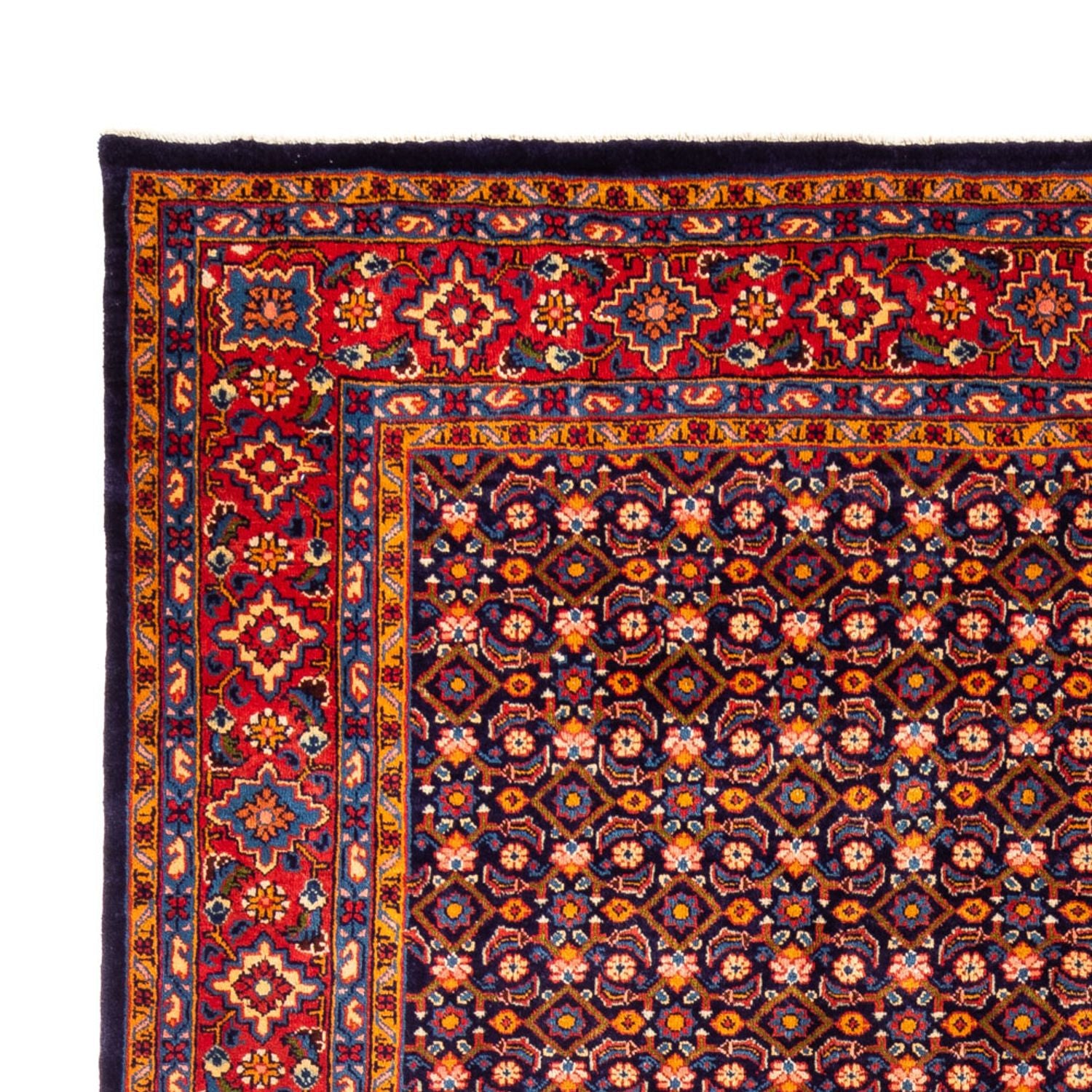 Persisk tæppe - Nomadisk - 321 x 240 cm - mørkeblå