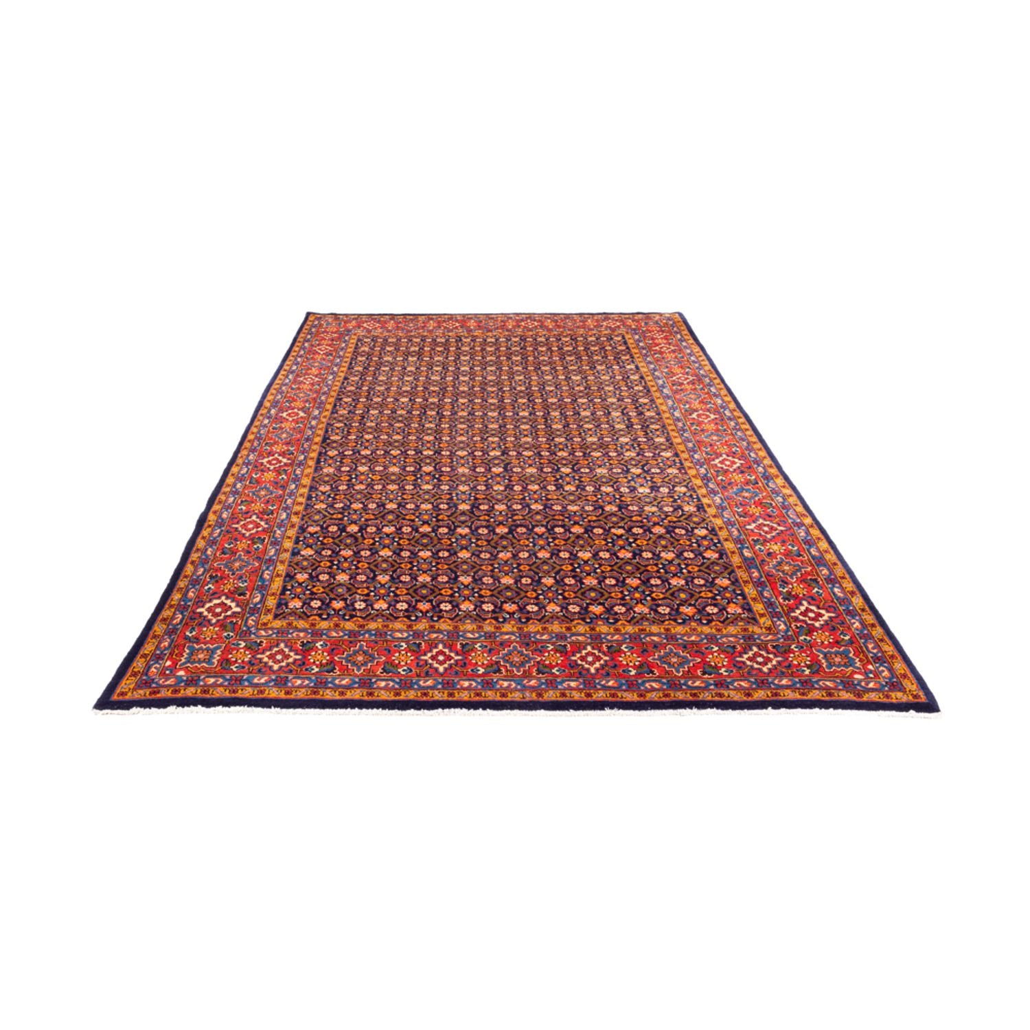 Persisk tæppe - Nomadisk - 321 x 240 cm - mørkeblå