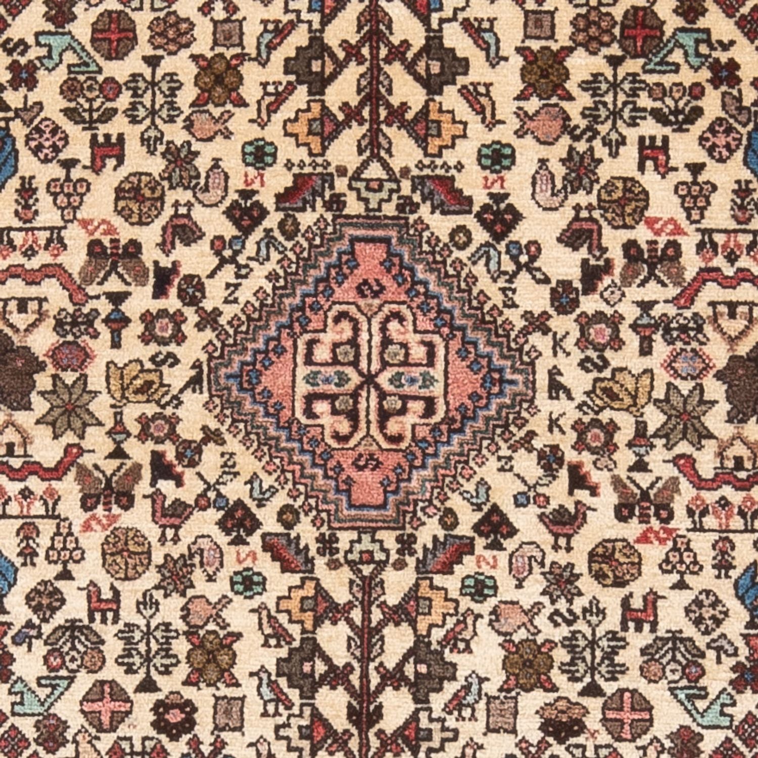 Persisk tæppe - Nomadisk - 148 x 100 cm - creme