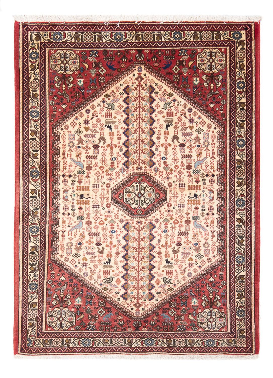 Persisk tæppe - Nomadisk - 145 x 105 cm - creme