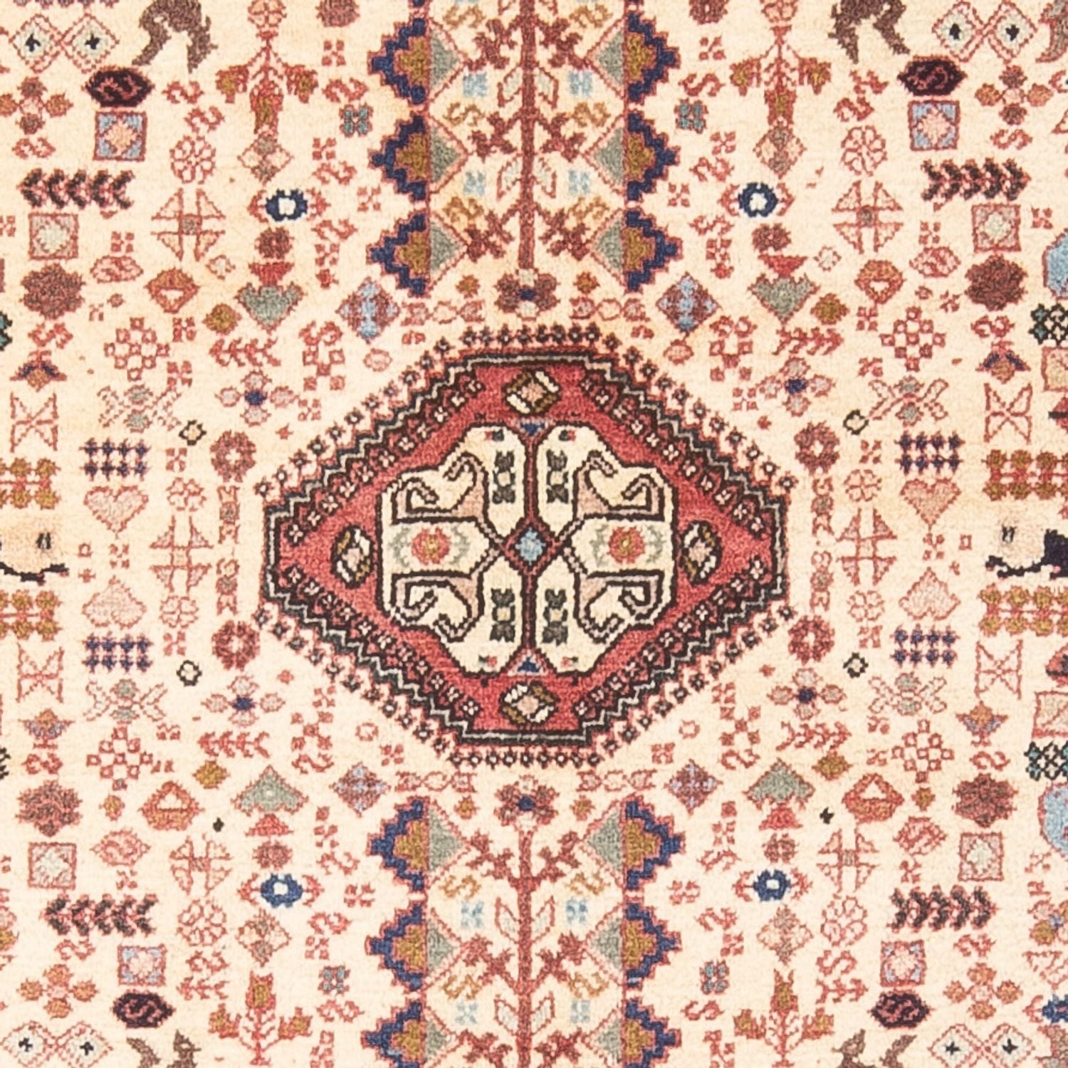 Persisk tæppe - Nomadisk - 145 x 105 cm - creme