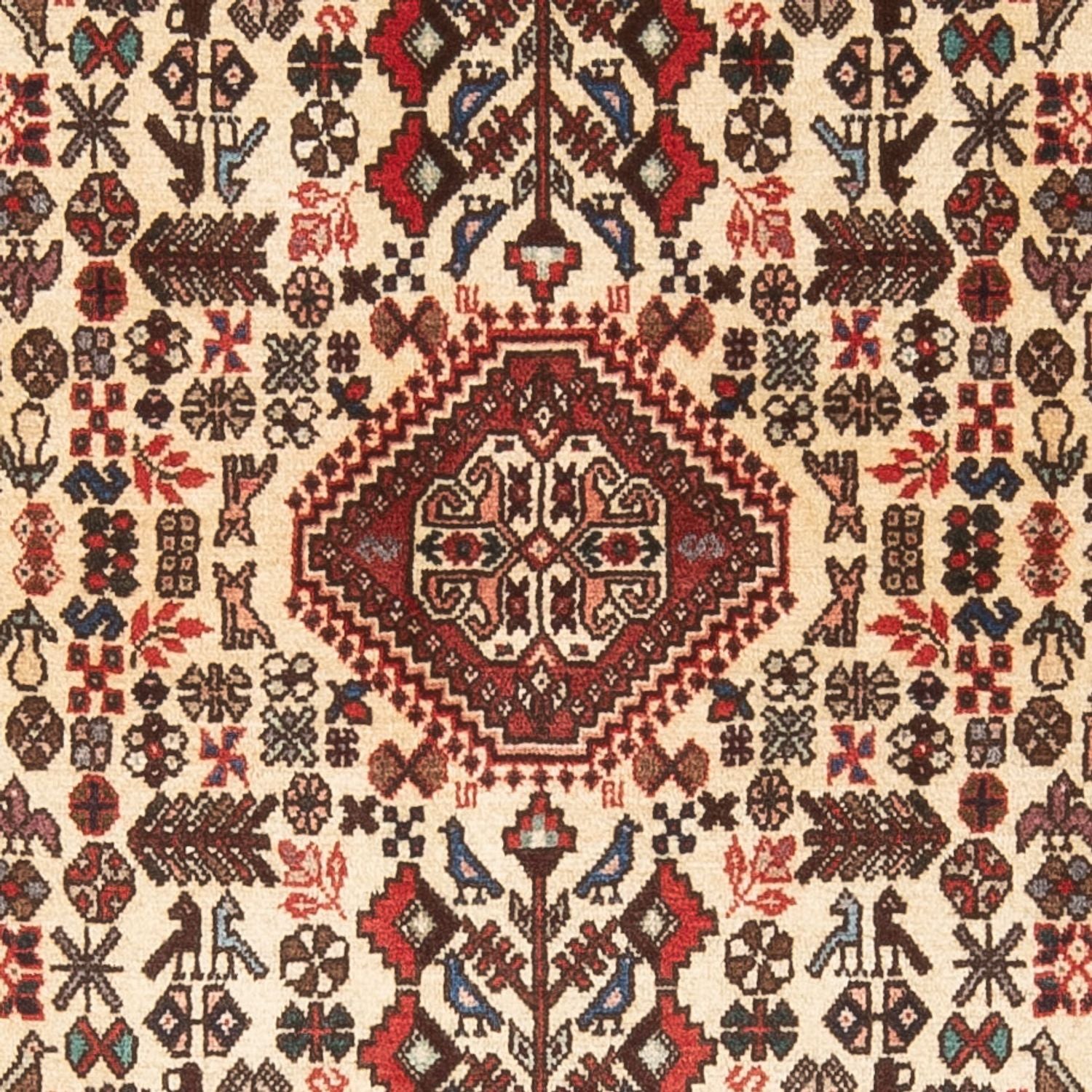 Persisk tæppe - Nomadisk - 155 x 103 cm - creme