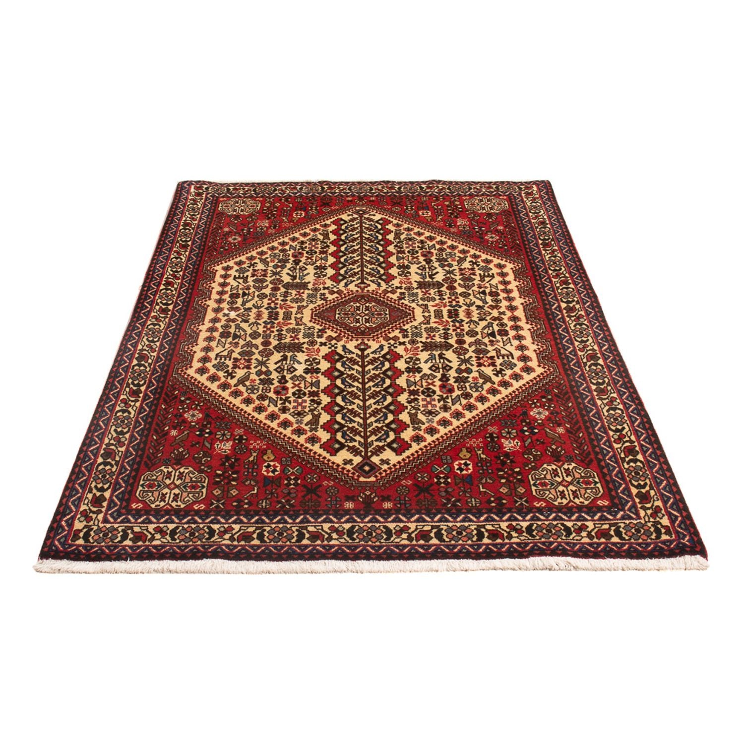 Persisk tæppe - Nomadisk - 155 x 103 cm - creme