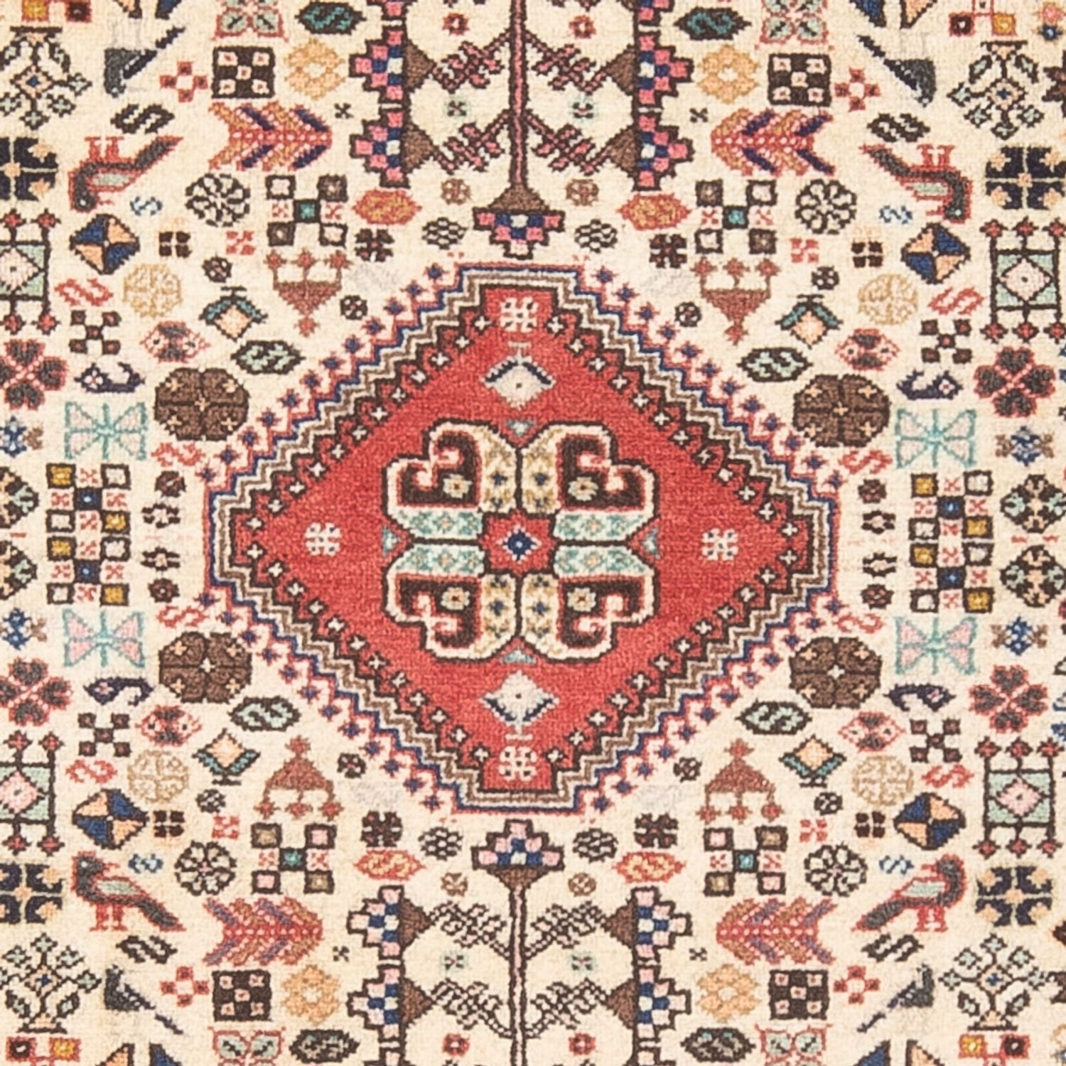 Persisk tæppe - Nomadisk - 147 x 104 cm - creme