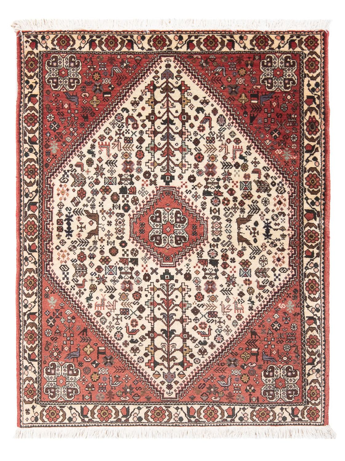 Persisk tæppe - Nomadisk - 152 x 103 cm - creme
