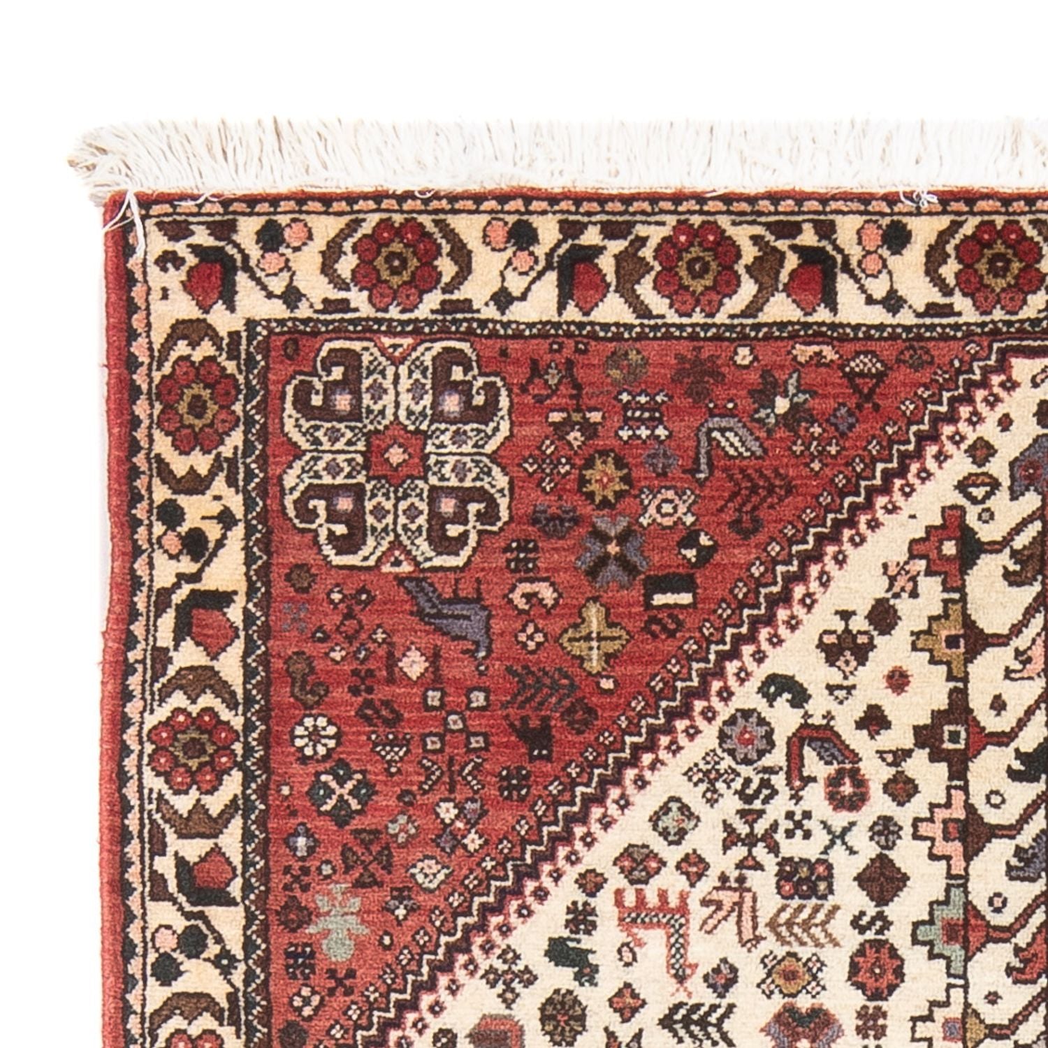 Persisk tæppe - Nomadisk - 152 x 103 cm - creme